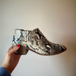Madewell Snakeskin Ankle Booties